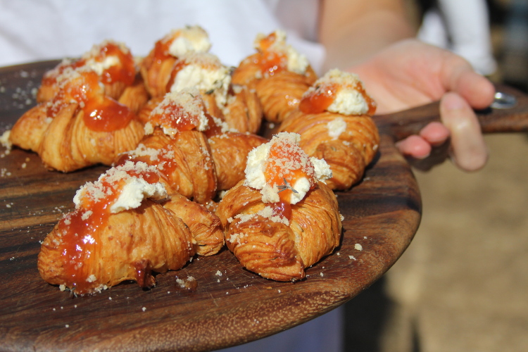 And, it looks good too. Terra Bread offered a flaky butter croissant with fromage frais from The Farm House Natural Cheeses and nectarine preserve made from Parsons Farm fruits.
