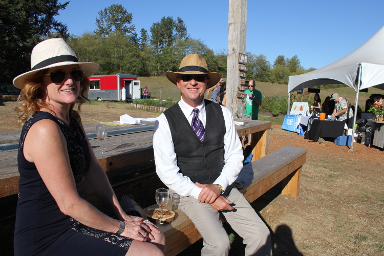 Jim Carmen (right) was at the very first Feast of Fields and hasn’t missed one since: “I grew up on a farm so I really enjoying being out here. That, and I just love good food.”