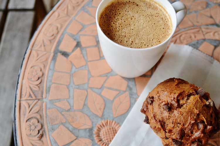 Make time to hang out on the bakeshop’s outdoor covered deck with an espresso drink and one of the many baked goodies.